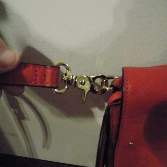 TORY BURCH Vintage Tangerine Orange Leather Purse - Picture 6 of 8